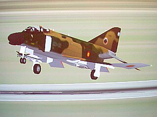 Despegando en el vuelo de prueba