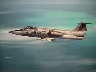 El antecesor del Phantom, un F-104G del escuadr�n 104 basado en Torrej�n